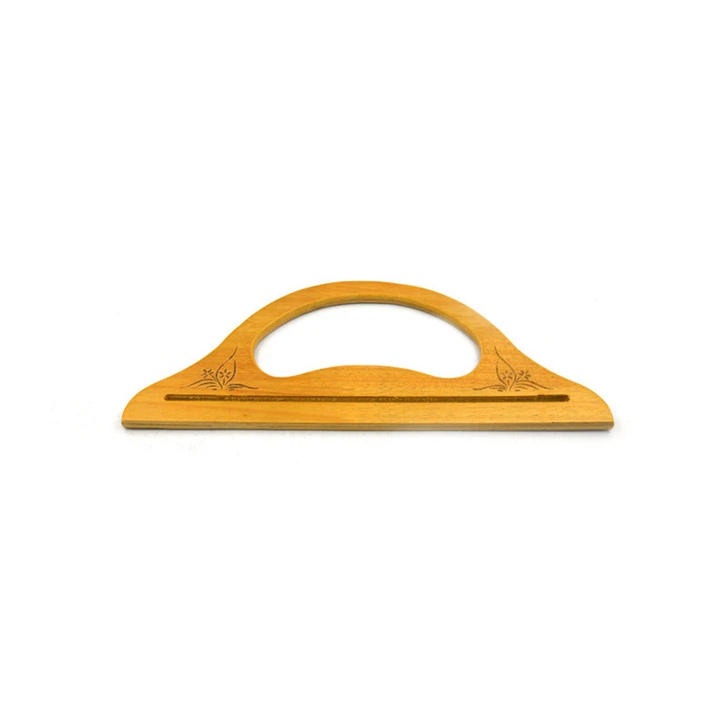 

2 pcs Wooden Bag Handles Fashion Handle For Handmade Handbag DIY Tote Purse Frame Replacement DIY Handle Accessories For Bags