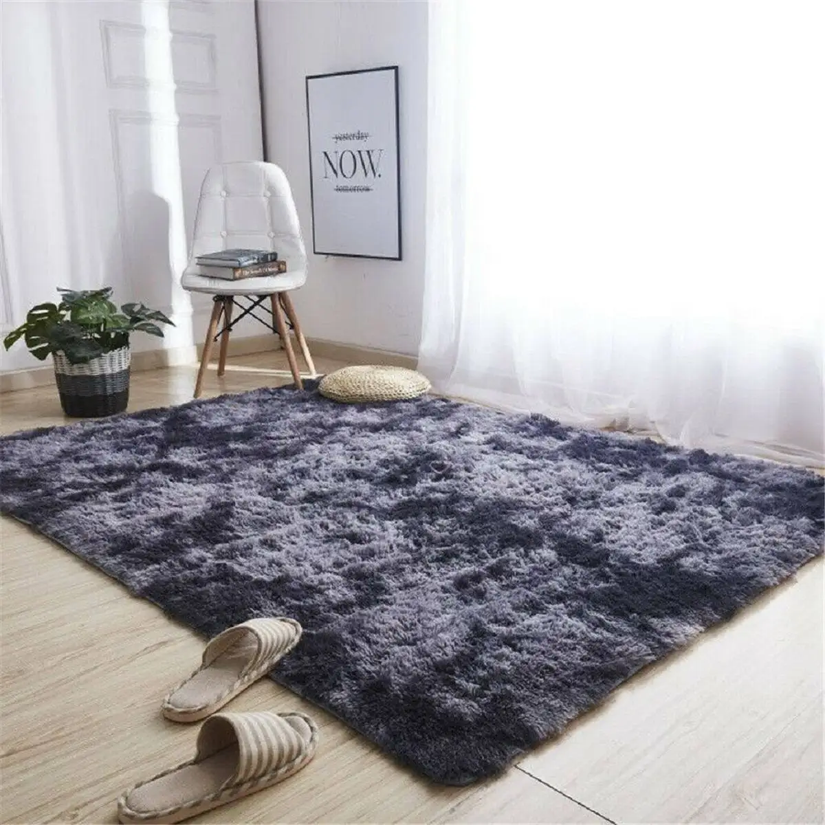 

Напольные коврики 160x200 см, мягкий коврик, нескользящий коврик с краской, художественные пушистые коврики с градиентным цветом для гостиной, ...