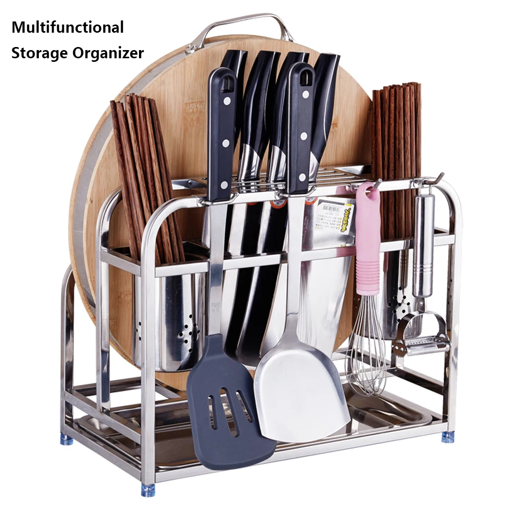 Держатель для кухонной полки из нержавеющей стали подставка посуды органайзер