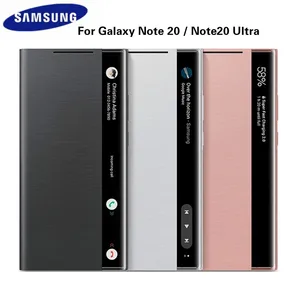 For Galaxy Note 20 / Note20 Ultra 5G Original Samsung Mirror Smart View
Flip Case Phone LED Cover S-View Cases EF-ZN985