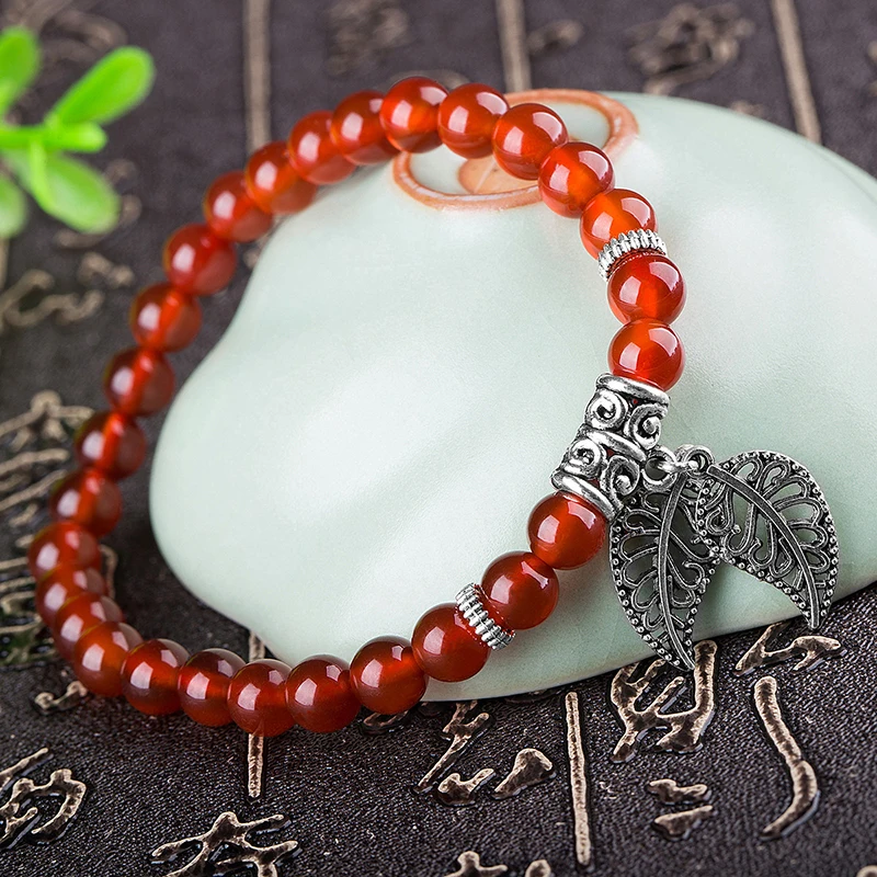 Браслеты с красными кристаллами jourssnow 6 мм бусины тибетские стандартные браслеты