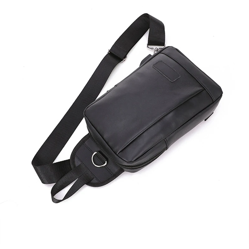 

Hot Casual Crossbody Chest Bag with USB Port Design Durable Lightweight Comfortable to Wear Wear Resistant for Daily Life