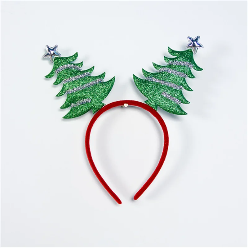 

Noel Antler Santa Headband New Year Gift Kids 2021 Christmas Ornaments Decorations for Kids Headband Hair 2020 Navidad Decor