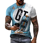 Новинка 2021, дизайнерские футболки с графическим рисунком для мужчин, Повседневная Уличная Одежда большого размера с принтом гоночного мотора, Лидер продаж, мужская одежда