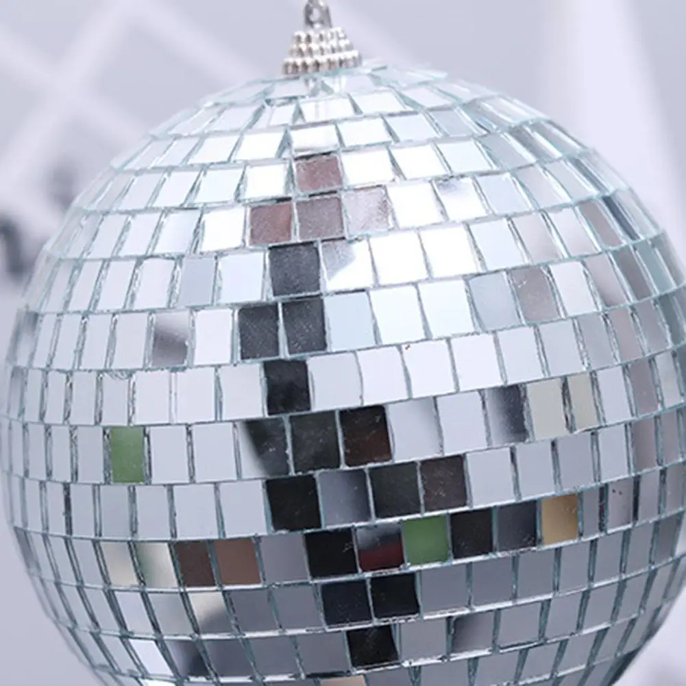 Фонарь 6 шт. зеркальный стеклянный диско шар орнамент Рождественская елка кулон