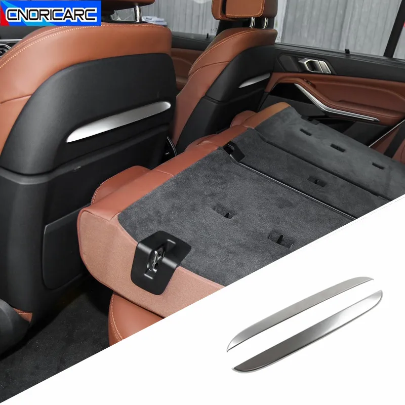 

Car Styling Front Seatback Trim Strips Decoration Stainless Steel For BMW X5 G05 2019-2020 Interior Modified Accessories