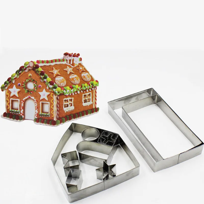 8/10/18 шт/комплект Нержавеющая сталь рождественского печенья торт 3D прессформы