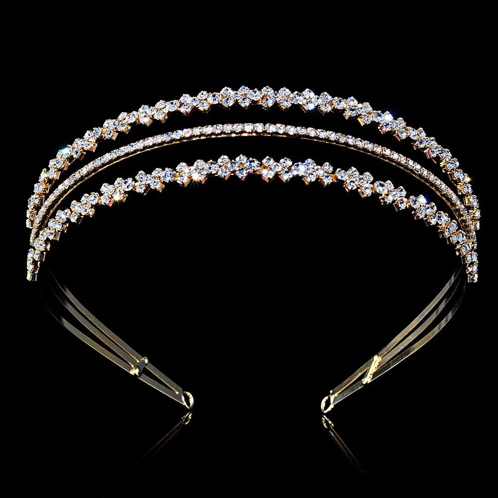 Роскошная блестящая свадебная тиара с кристаллами для свадьбы принцессы