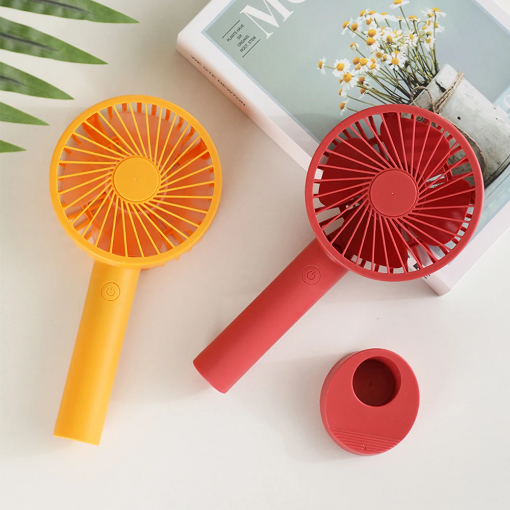 Портативный мини вентилятор ручной USB с подзарядкой устройство для настольного