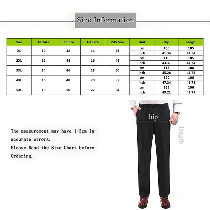 

Mens Straight Pants Black Elastic Waist Pocket Casual Pants For Men Thin Formal Suit Pants Mens Business Trouser Workwear