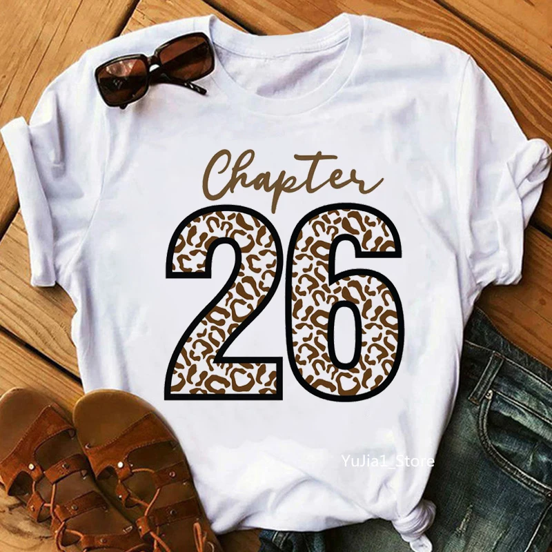 

Футболка с графическим принтом 20th-54th, подарок на день рождения, женская одежда, забавная футболка с леопардовым принтом, женская футболка для макияжа, женские топы