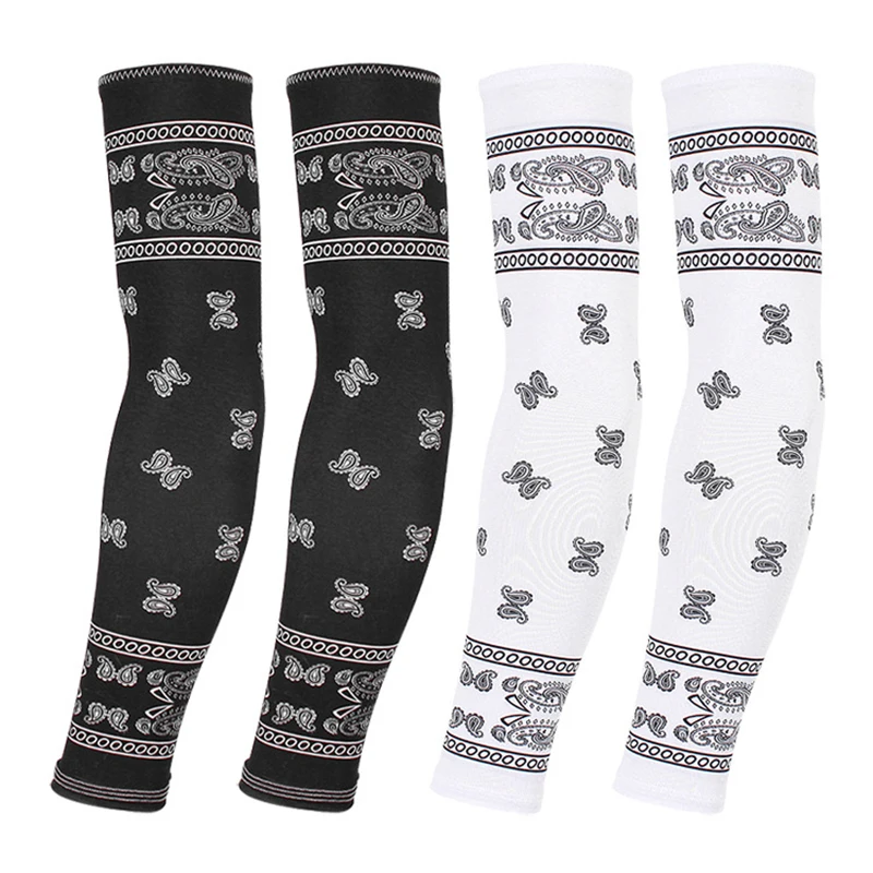 Летняя охлаждающая манжета на руку с принтом кешью и орехом наружная Защита от