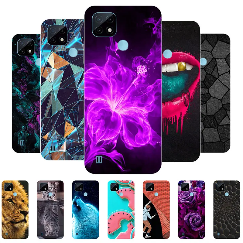 

Phone Case For Realme C21Y Case Bumper Silicone Back Cover For OPPO Realme C21Y RMX3261 Printed TPU Soft Case Realme C 21Y C21 Y