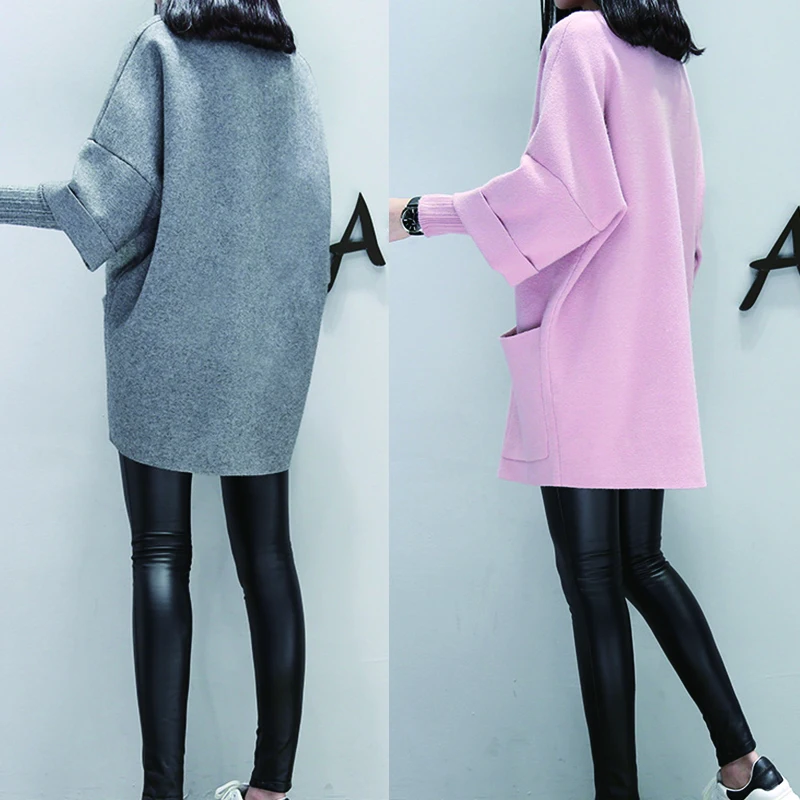 Элегантная офисная одежда свитшот корейская мода простая Толстовка С Карманами