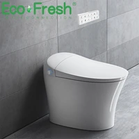 ecofresh automatic flushing electric one piece tankless intelligent smart toilet luxury smart bidet wc automatic filp