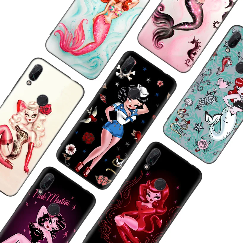 Пух в морском стиле кинозвезды черная крышка чехол для телефона для Xiaomi Redmi Note фотоаппаратов моментальной печати 8 7 7S 7A 6 S2 GO K20 Pro 6A mi 6X 5X A1 CC 9 8 Coque