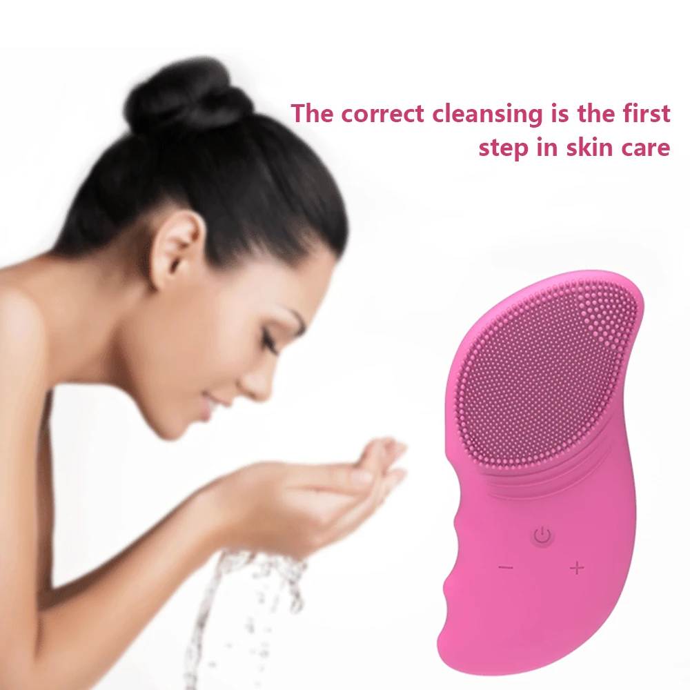 Face Cleansing Brush Electric Vibrator Facial Deep Washing Pore and Blackhead Cleaning Tools | Красота и здоровье