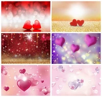 laeacco love heart light bokeh valentines day sweet wedding party photography background customized backdrops for photo studio