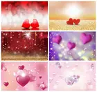 Laeacco любящее сердце светильник фон для фотосъемки ко Дню Святого Валентина милое Свадебная вечеринка фон для фотосъемки с изображением индивидуальные фоны для фотостудии