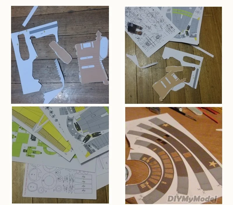DIYMyModeI1: 33 rayo brit&aacute;nico f mk.6, KIT de modelos de papel para manualidades, rompecabezas de juguete hecho a mano, regalo, accesorios de pel&iacute;cula-1