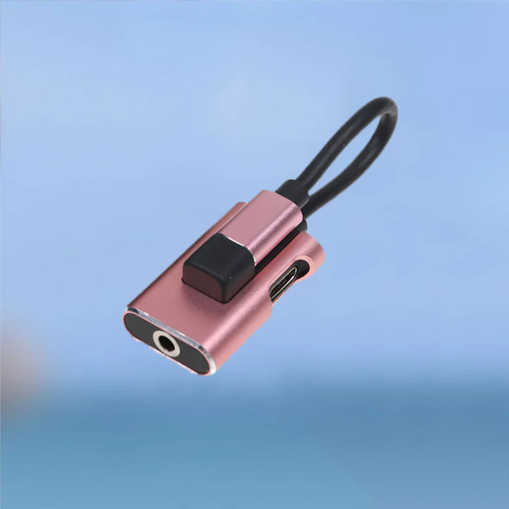 

2 In 1 Type-C To 3.5mm Headphone Jack AUX Audio Cable Adapter Charging Converter for Phone (Black)