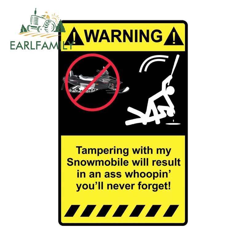 EARLFAMILY 13 см x 8 стайлинга автомобилей Предупреждение подделка с инструментальным