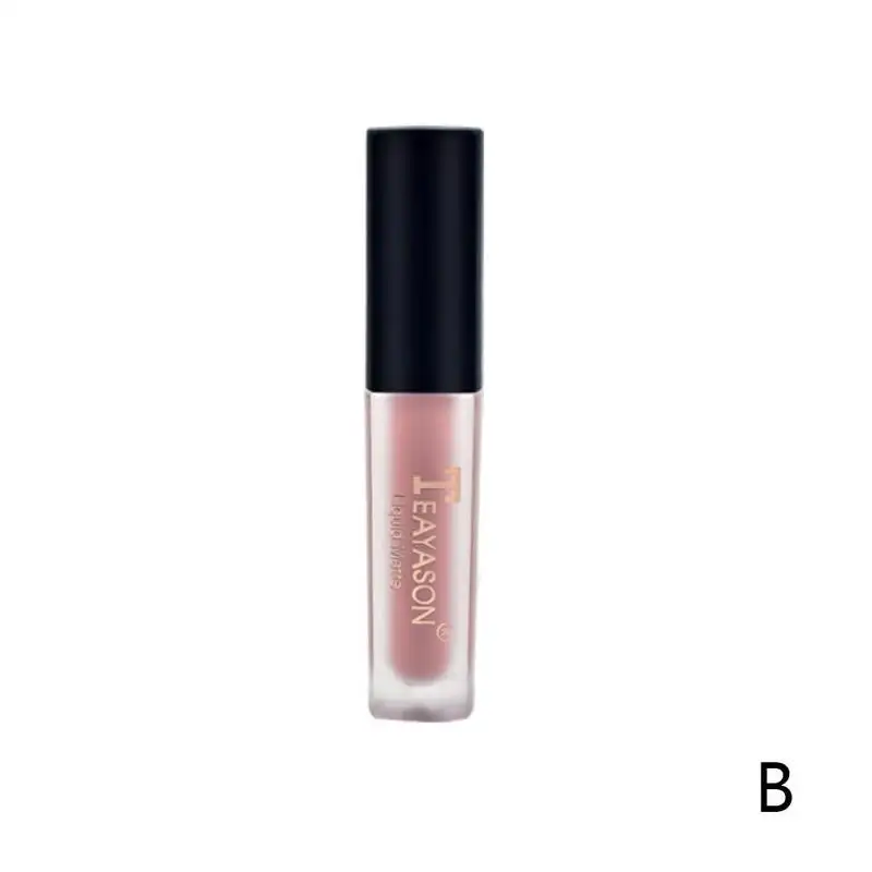 Матовая губная помада для красоты макияж стойкий Labiales красный, Матовый жидкий водостойкий макияж блеск для губ - Цвет: B