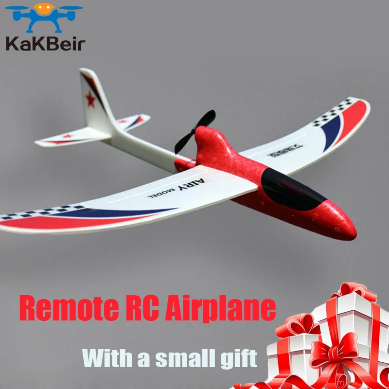 KaKBeir DIY Glider Foam RC Drone Capacitor Hand Throwing Electric Plane Resistance to falling Toys for Children Birthday Gift