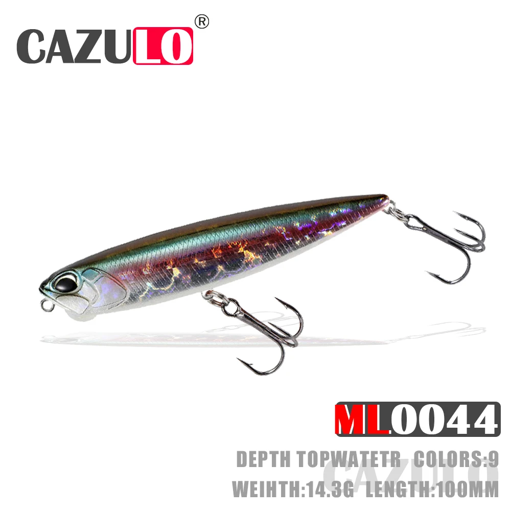 

Pencil Fishing Lure Isca Artificial Weights 14.3g 10cm Floating Baits Topwater Trolling De Pesca Articulos For Pike Fish Leurre