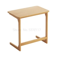 nordic living room sofa side tables movable small family solid wood simple bedside table