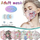 Маска FFP2 для взрослых с цветочным принтом KF95, маска для лица для женщин, 4-слойная маска Mascarilla Fpp2, защитные дышащие маски в форме рыбы