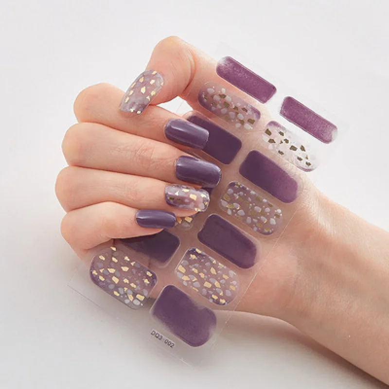 

Creative Nail Polish Stamped Nails Manicure Stickers Beauty Salon Accessories