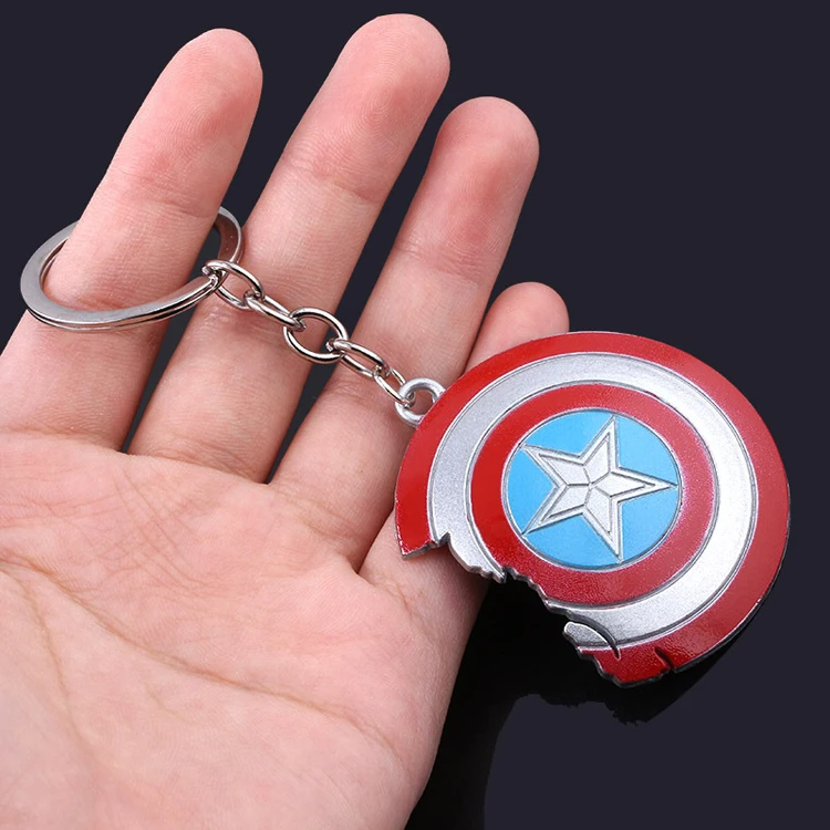 Брелок с героями Marvel Капитан Америка брелок Мстители Тор брелоки в виде молота брелок Халк Бесконечность рукавица Железный человек металлический брелок
