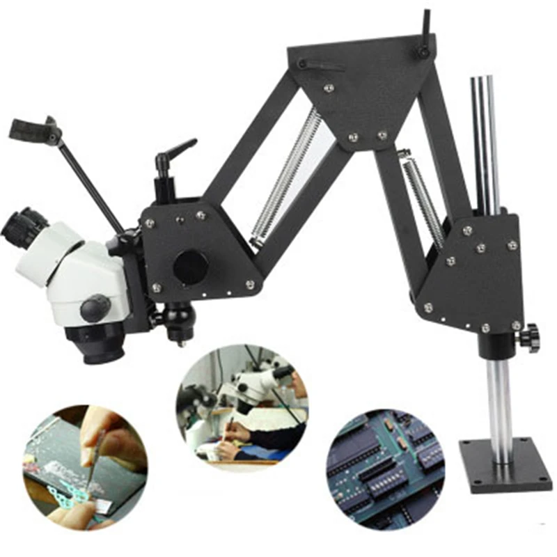 Бесплатная доставка ювелирные изделия микроскоп 7X 45X Алмазная установка с 8 Вт