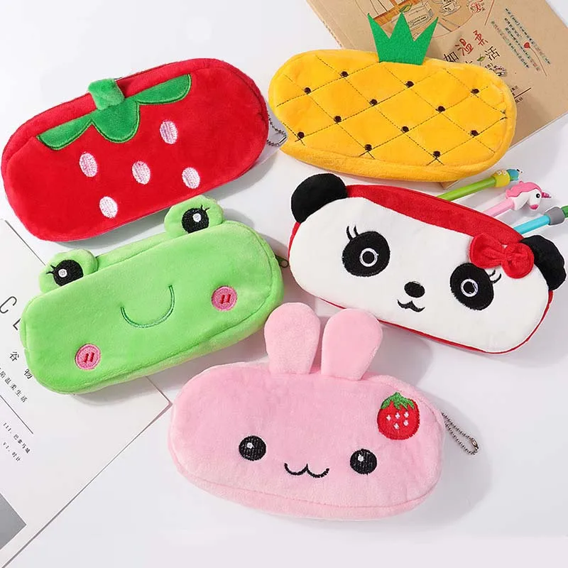 

Travel Cosmetic Bag Women Plush Zip Makeup Case Cute Animals Make Up Bags Necessaries Organizer Storage Pouch Functional Bag