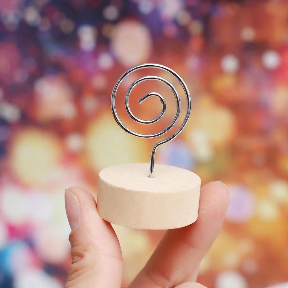 1 шт. креативный круглый деревянный зажим для фотографий Подвесная подставка