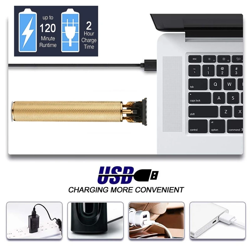 

Electric Hair Clipper Rechargeable Shaver Low Noise Professional Hair Trimmer Cordless Men's Hair Cutting Machine Beard