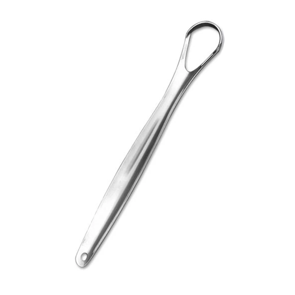 Практичный чистки языка Зубная щётка серебро гигиена полости рта кисть