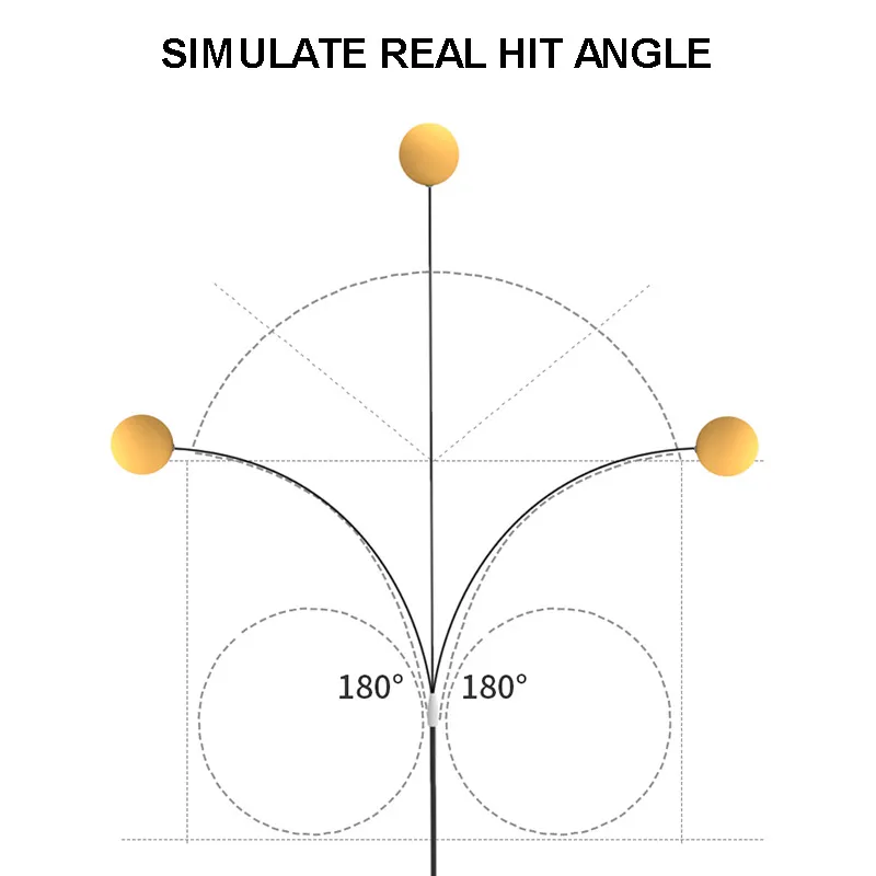 

Tables Tennis Rebound Trainer PingPong Training Equipment Rebound Shaft Rapid Backbound Machine ASD88