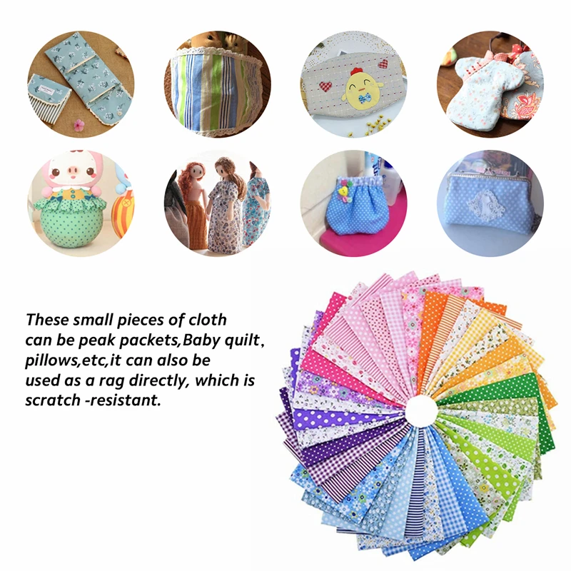 Хлопковые Лоскутные квадраты с цветочным принтом для рукоделия шитья занавесок