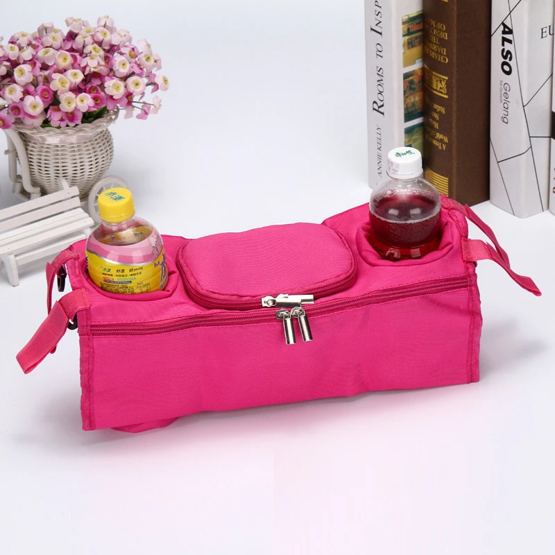 rose bottle tray Чашка для детской коляски, держатель, специальная кружка для родителей, водонепроницаемый дизайн, сумка для чашки, коляски, велосипедные универсальные сумки для бутылок для ребенка - Цвет: rose bottle tray
