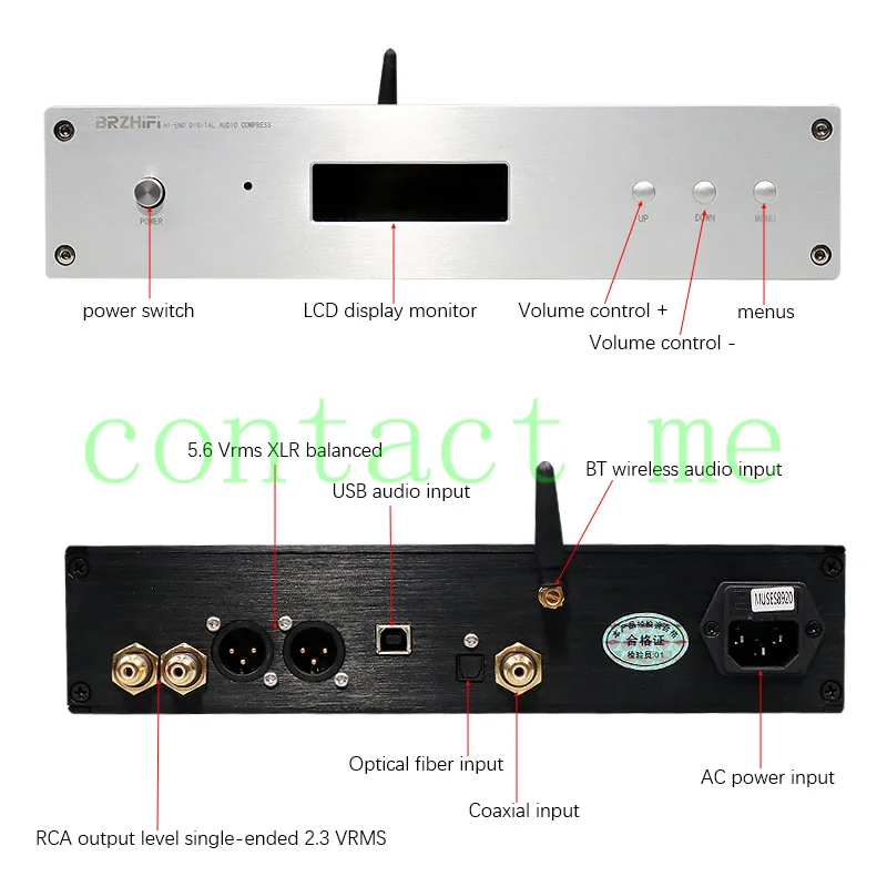 Хит продаж декодер BRZHIFI DC200 ES9028PRO ES9038PRO DAC USB интерфейс CSR8675 Bluetooth-совместимый