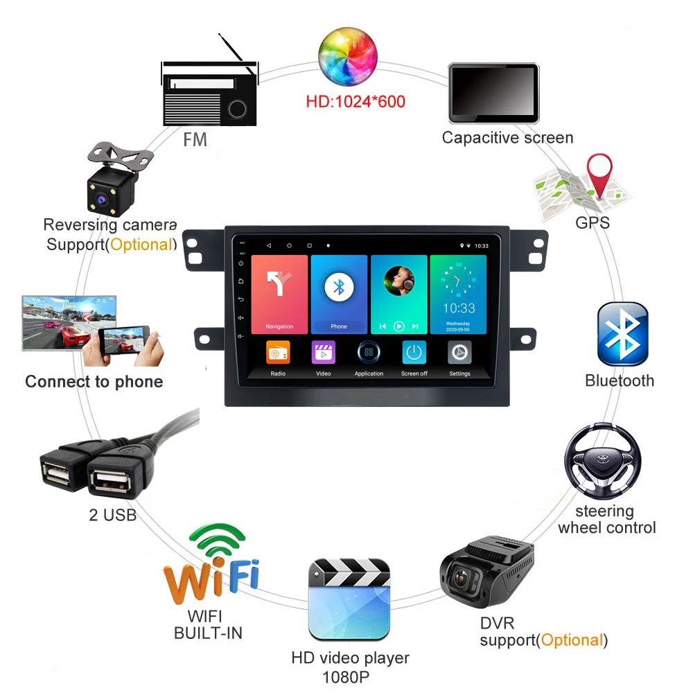 Для MAXUS T60 2017 2020 9 &quotAndroid автомобильный мультимедийный плеер Авто Радио Стерео GPS