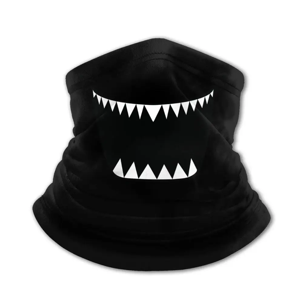 Открытый рот острые зубы банданы бандана шарф DIY Дети Мальчики Девочки женские