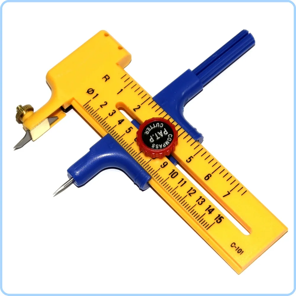

Plastic Sewing Accessories Circle Cutter Round Cutting Knife Patchwork Compass Scrapbooking Cards Cutters Paper-Cutting Tool