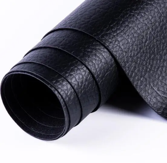 43 Black 50*138 см Синтетическая кожа личи искусственная кожа ткань искусственная кожа ткани DIY сумка Диванный домашний декор швейный материал Однотонная искусственная искусственная кожа Ткань для шитья DIY Сумка Обувь - Цвет: 43 Black