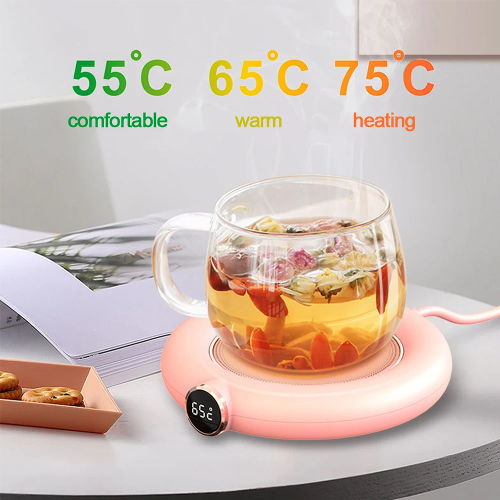 USB Heating Coaster Electric Coffee Warmer Pad ABS Cup For Milk Tea | Дом и сад