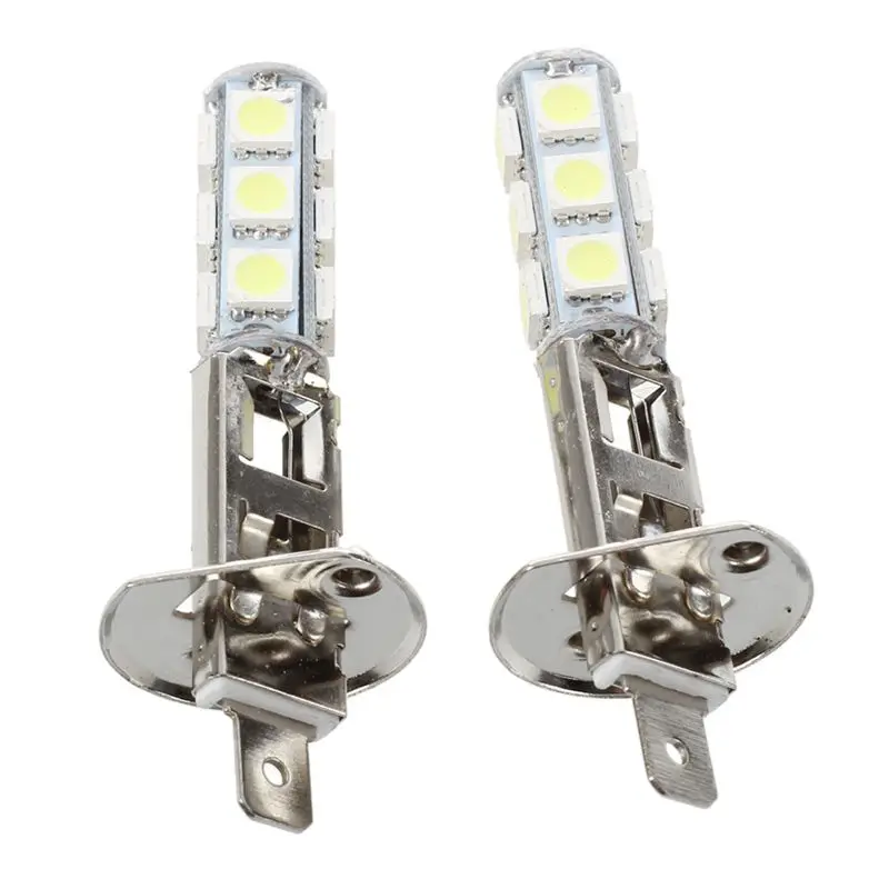 2 шт. авто светильник головной H1 белый 13 SMD 5050 светодиодный чипы|Передние LED-фары