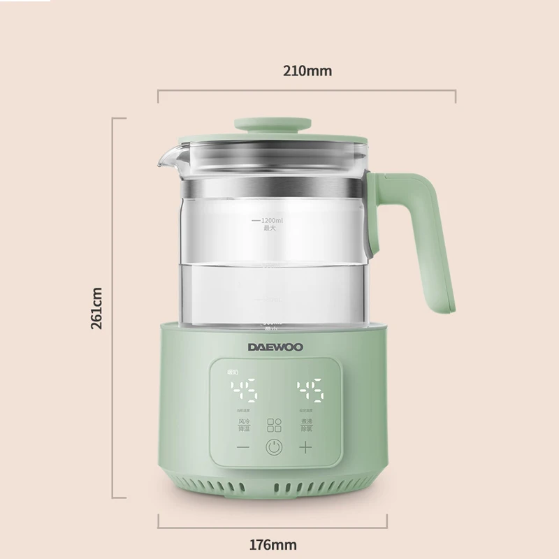 

DAEWOO Milk powder brewing machine Constant temperature Electric Kettle Smart power off Automatic with Teapot 1.6L