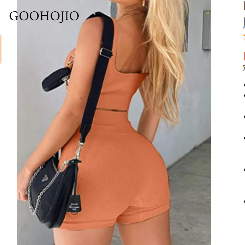 

GOOHOJIO 2021 Spring Autumn New Yoga Tightsl Matching Sets Women Fashion Two Piece Sets Women Fashionable High Waist Women Sets